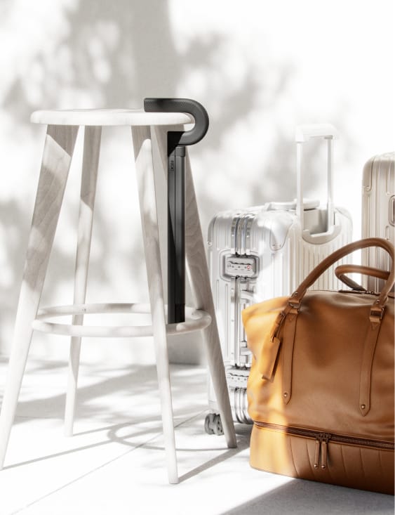 Traveling with a cane