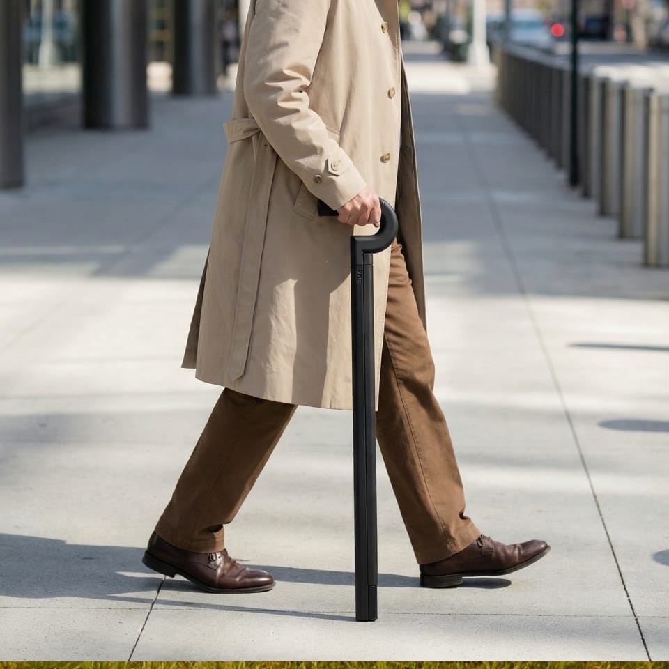 Walking with the Rise cane